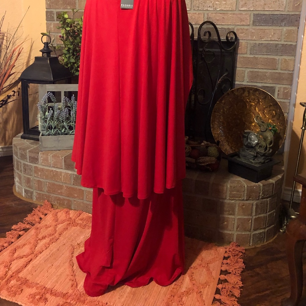 Long Red Maxi Dress BELT not included.